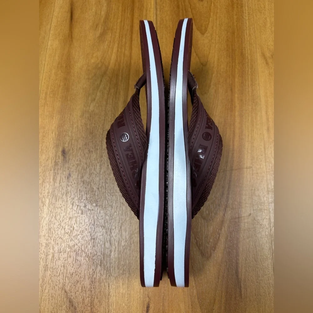 Rhea Men's Casual Wine color Flip-Flops Vepo Sandals‎ Burgundy Size 8